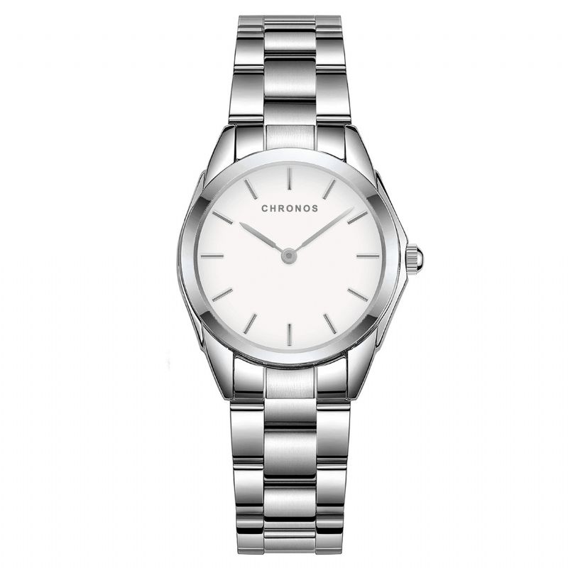 Chronos Ch34 Simple Femmes Montre Petit Cadran Lumière Luxe Mode Élégante Femme Montre À Quartz