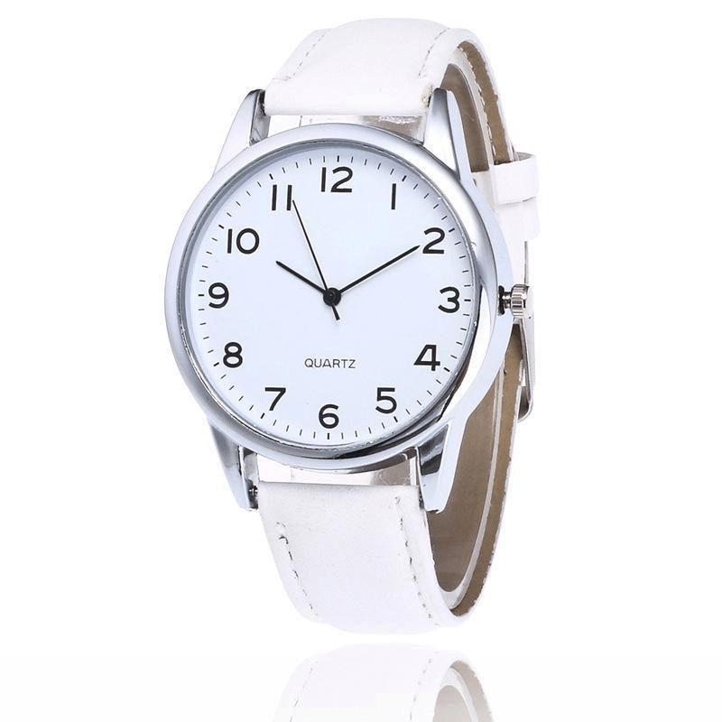 Denton Sidpega Montre À Quartz Simple Avec Bracelet En Cuir Pour Homme