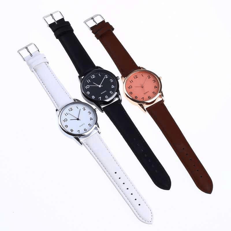 Denton Sidpega Montre À Quartz Simple Avec Bracelet En Cuir Pour Homme