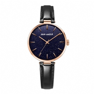 Dom G-1291 Mode Femmes Montre Étanche Ciel Étoilé Cadran Lumière Montre À Quartz De Luxe