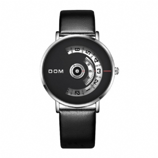 Dom M-1303 Mode Hommes Montre Cadran Créatif 3atm Montre À Quartz Étanche