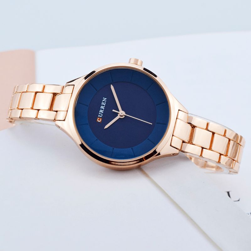 Full Steel Design Élégant Ladies Montre Business Style Quartz Montre