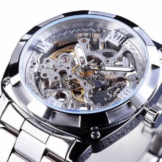 Gmt1091 Lumière Luxe 3atm Étanche Affichage Lumineux Mode Hommes Montre Mécanique