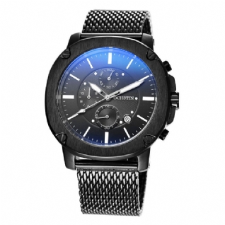 Gq039 Montre-bracelet Pour Homme De Style Affaires Avec Mouvement À Quartz