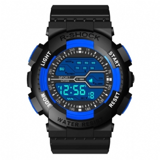 Honhx 82-666 Hommes Mode Lumineux Dsiplay Chronomètre Sport Style Montre Numérique