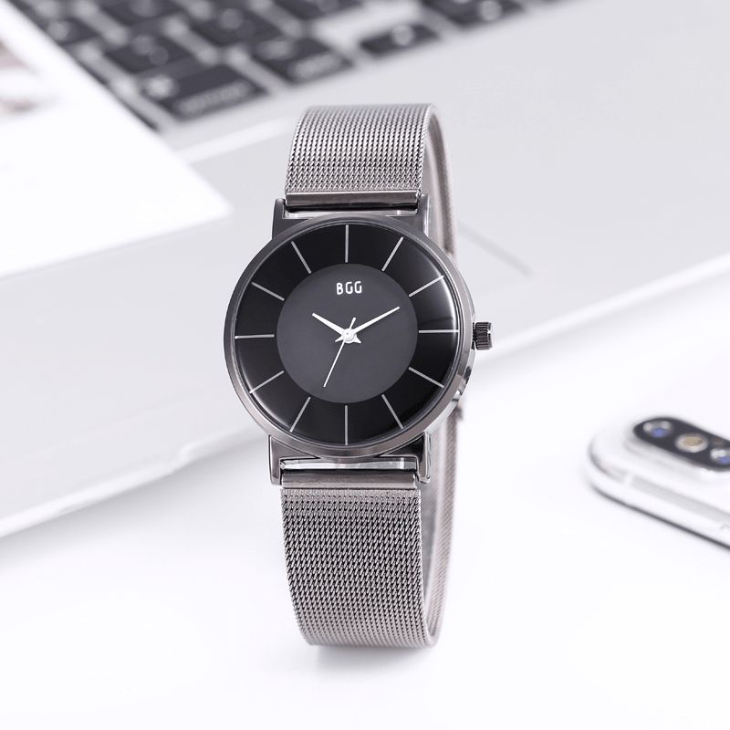 K0003 Montre À Quartz Avec Bracelet En Acier Inoxydable Pour Hommes