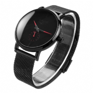 Lg9915 Mode Décontractée Bracelet En Acier Inoxydable Ultra-mince Montre À Quartz Étanche Pour Hommes