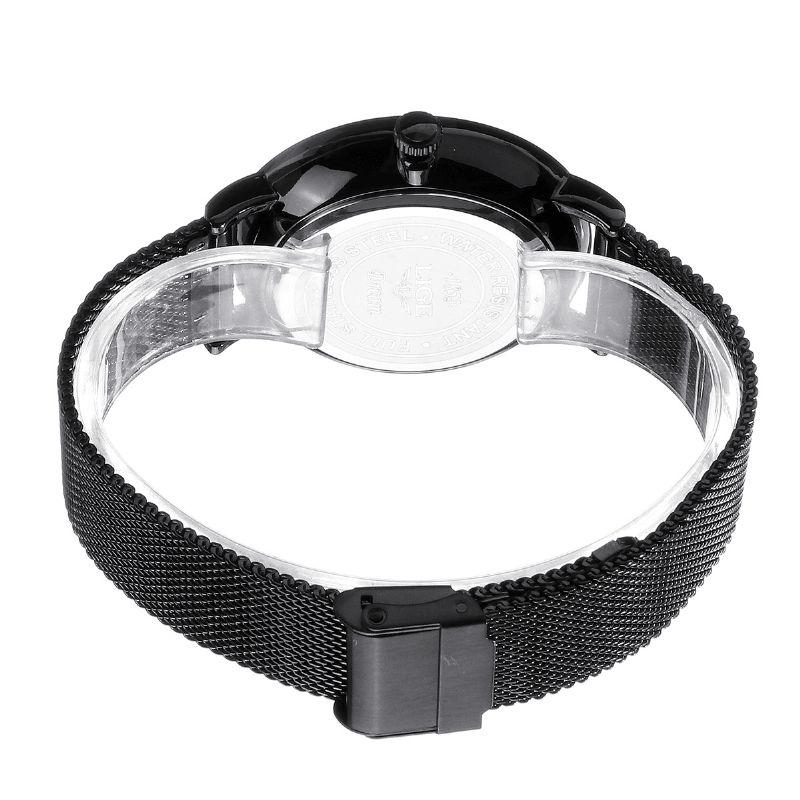 Lg9915 Mode Décontractée Bracelet En Acier Inoxydable Ultra-mince Montre À Quartz Étanche Pour Hommes