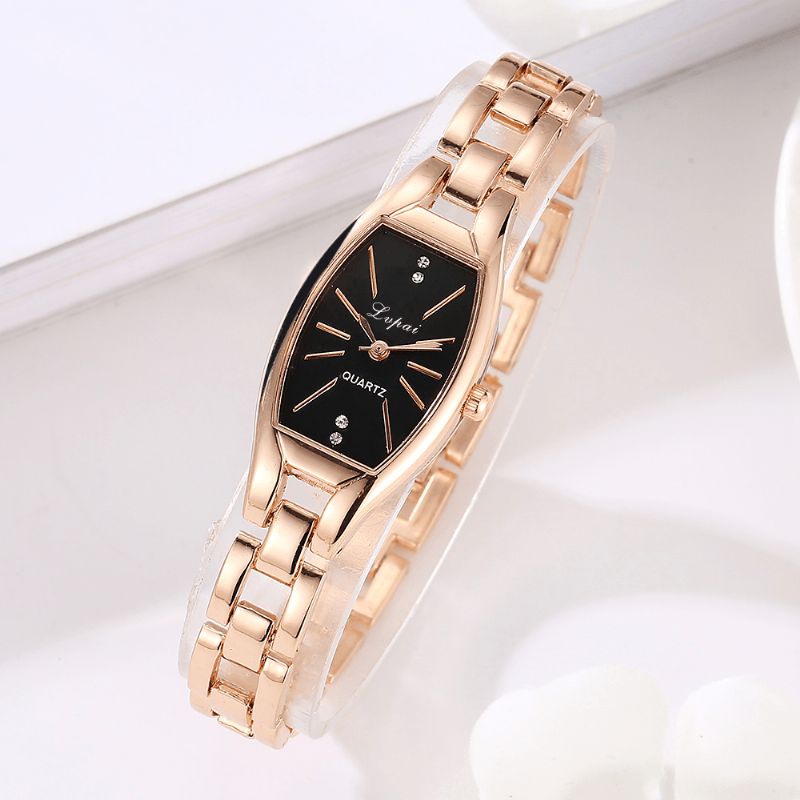 Lp104 Montre-bracelet Pour Femme Élégante De Style Unique Montre À Quartz En Acier