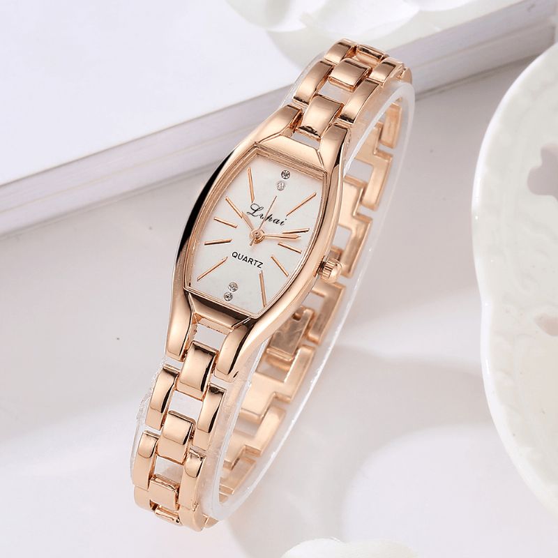 Lp104 Montre-bracelet Pour Femme Élégante De Style Unique Montre À Quartz En Acier