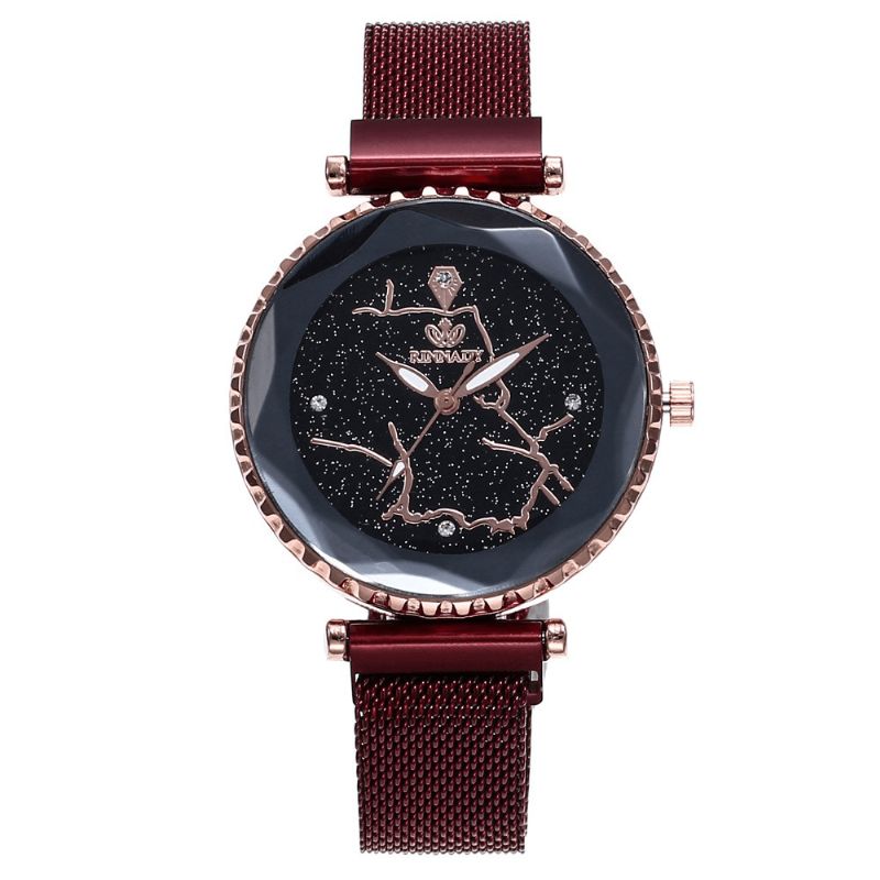 Luxe Simple Ciel Étoilé Montre À Quartz Cristal Dame Robe Mode Femmes Montre