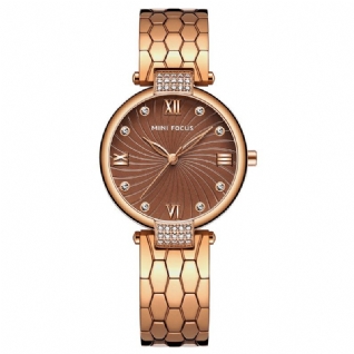 Mf0186 Montre-bracelet En Cristal Pour Femme Avec Bracelet En Acier