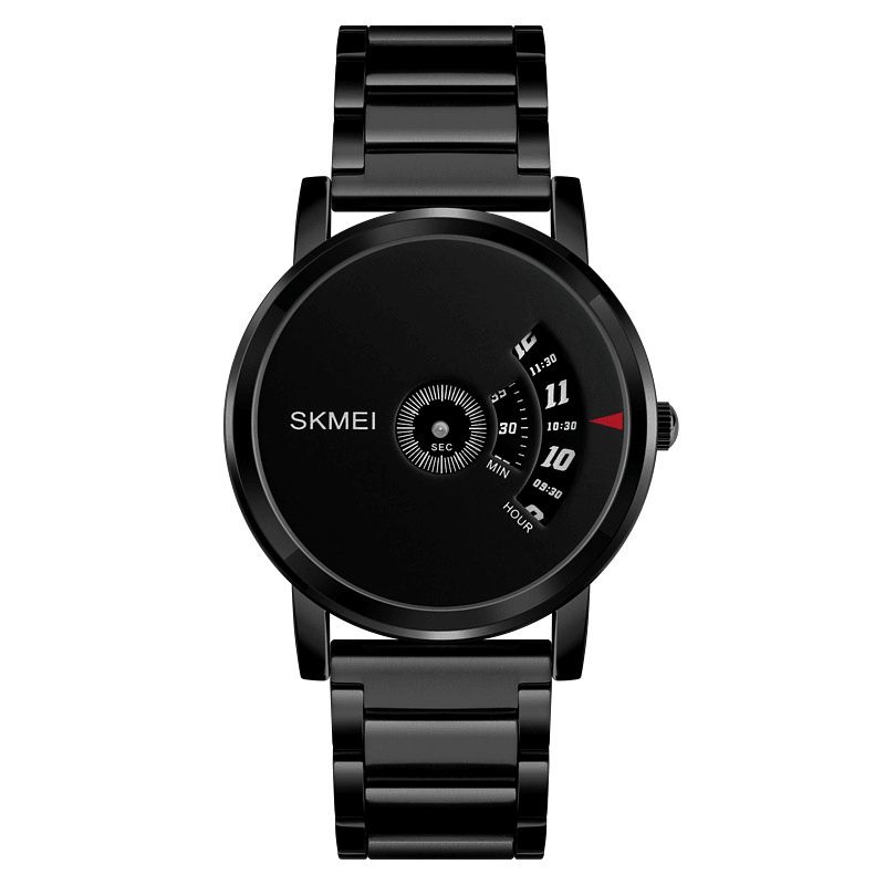 Mode Affichage Lumineux Semaine Mois Affichage Bracelet En Acier Inoxydable Étanche Hommes Montre À Quartz