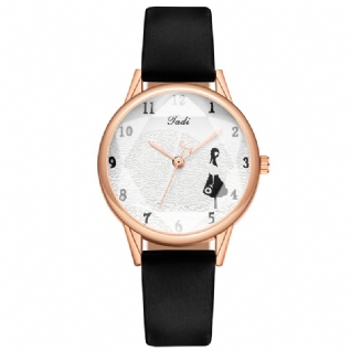 Mode Bracelet En Cuir Petite Fille Modèle Style Décontracté Femmes Montre Montre À Quartz