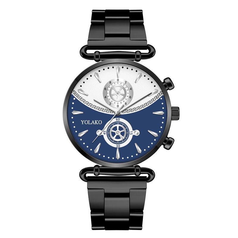 Mode Casual Acier Alliage Maille Sangle Personnalité Vitesse Cadran Montre À Quartz Pour Hommes Femmes