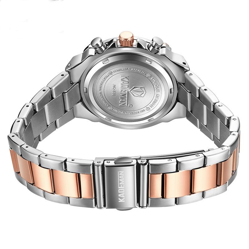 Mode Femme Montre 3atm Bracelet En Acier Inoxydable Étanche Montre À Quartz