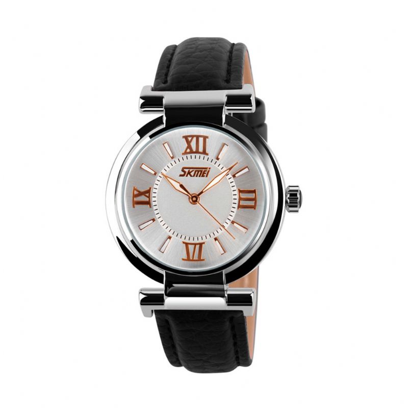 Mode Femme Montre Bracelet En Cuir Étanche Montre À Quartz Décontractée