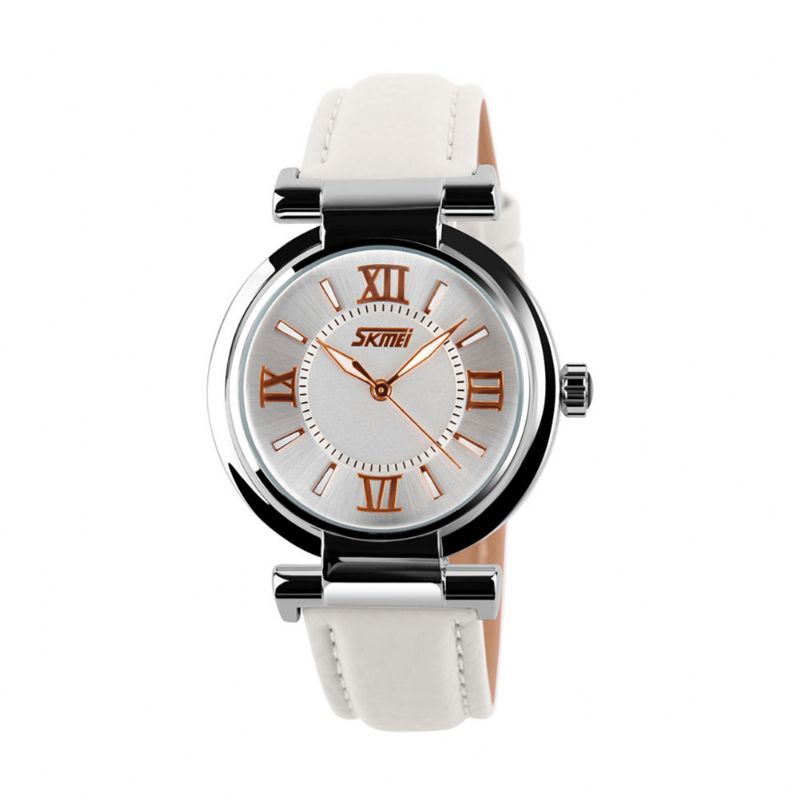 Mode Femme Montre Bracelet En Cuir Étanche Montre À Quartz Décontractée