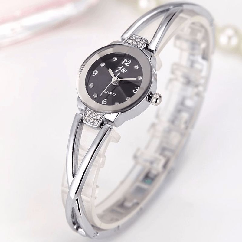 Mode Femmes Bracelet En Acier Dames Robe Montre À Quartz Étanche