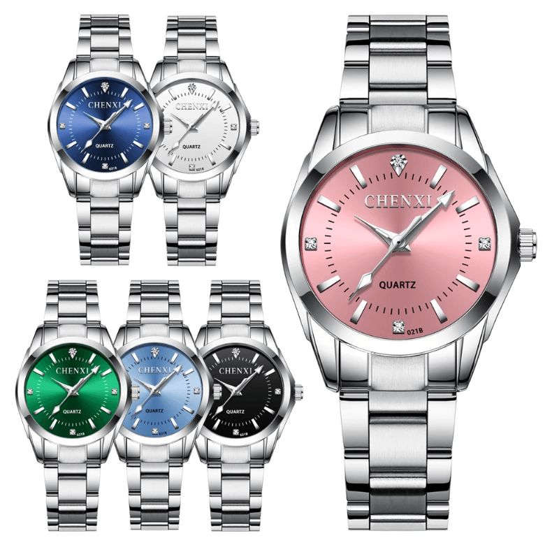 Mode Femmes Montre Petit Cadran Bracelet En Acier Inoxydable Femme Montre À Quartz