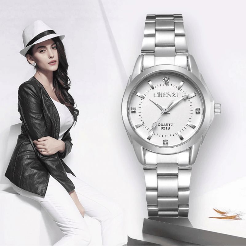 Mode Femmes Montre Petit Cadran Bracelet En Acier Inoxydable Femme Montre À Quartz