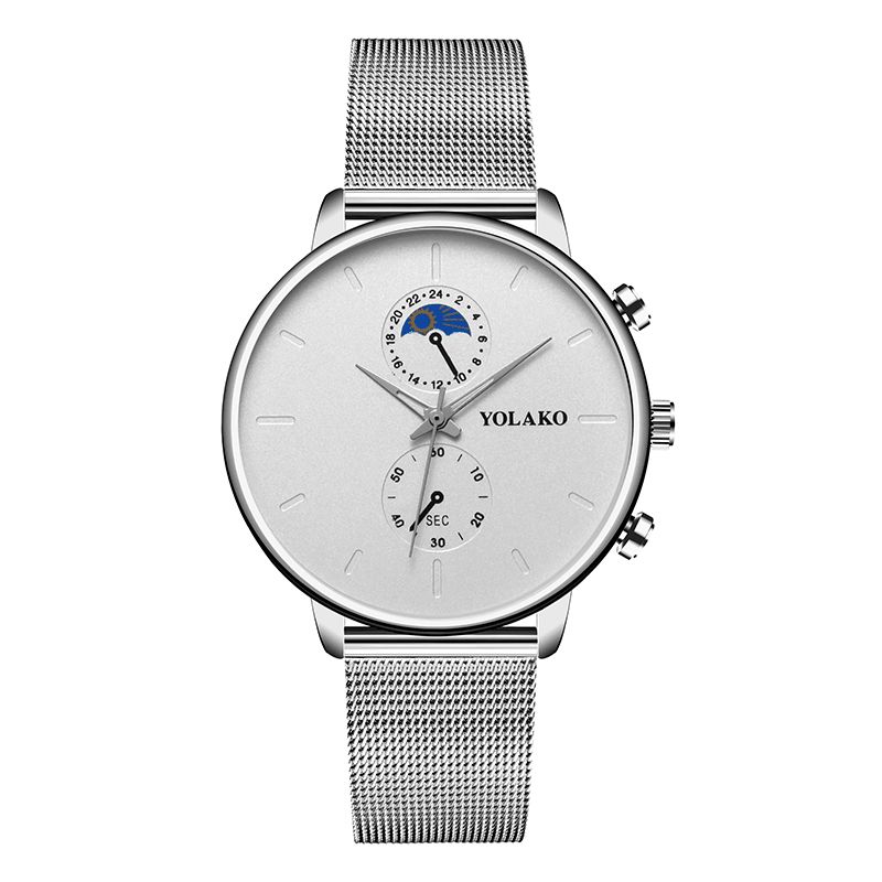 Mode Mesh Strap Hommes Montre De Style D'affaires Étanche Montre À Quartz