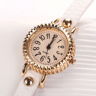 Mode Trois Perles Femmes Montre Dames Robe Montre Bracelet Montre À Quartz