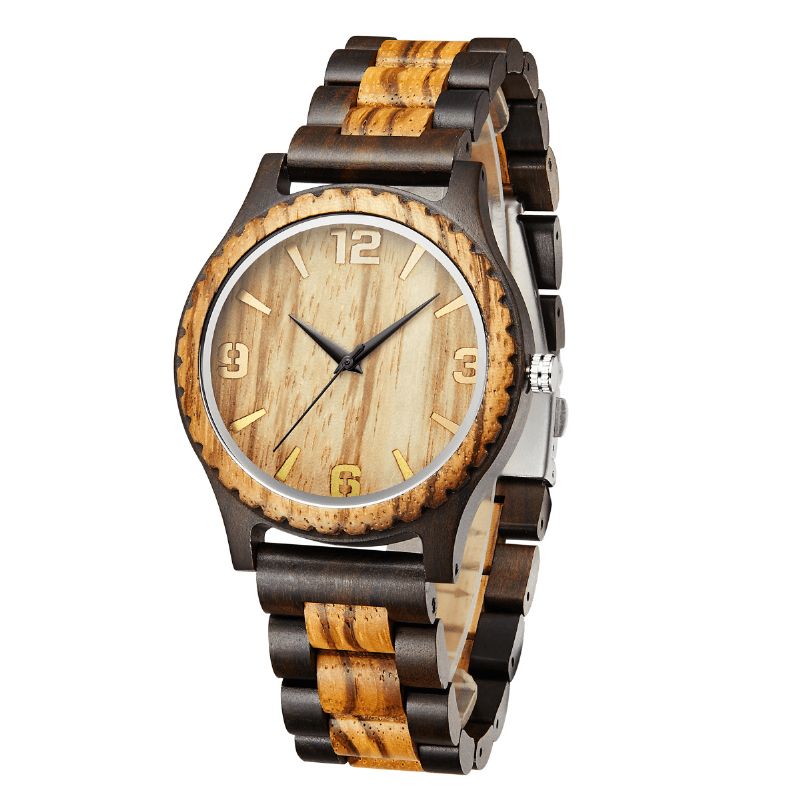 Montre En Bois De Mode Cadran Simple Montre De Mode Pour Hommes Montre À Quartz