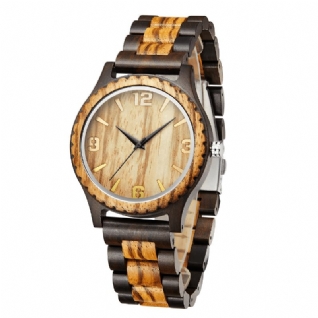 Montre En Bois De Mode Cadran Simple Montre De Mode Pour Hommes Montre À Quartz