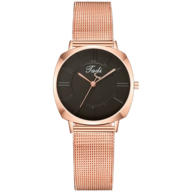 Montre-bracelet Simple Et Élégante Pour Femmes Montre-bracelet Entièrement En Alliage Étanche