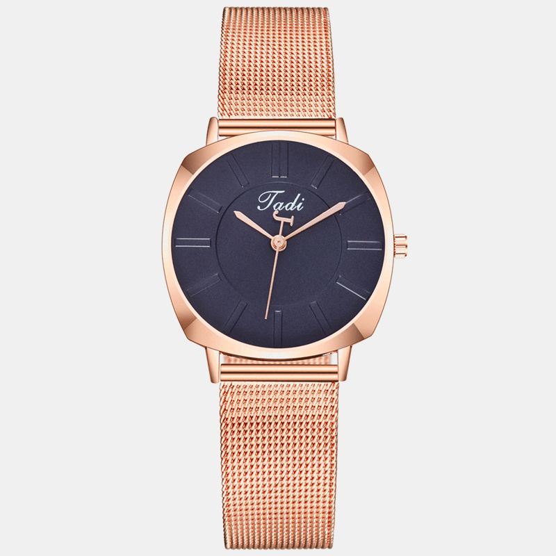 Montre-bracelet Simple Et Élégante Pour Femmes Montre-bracelet Entièrement En Alliage Étanche