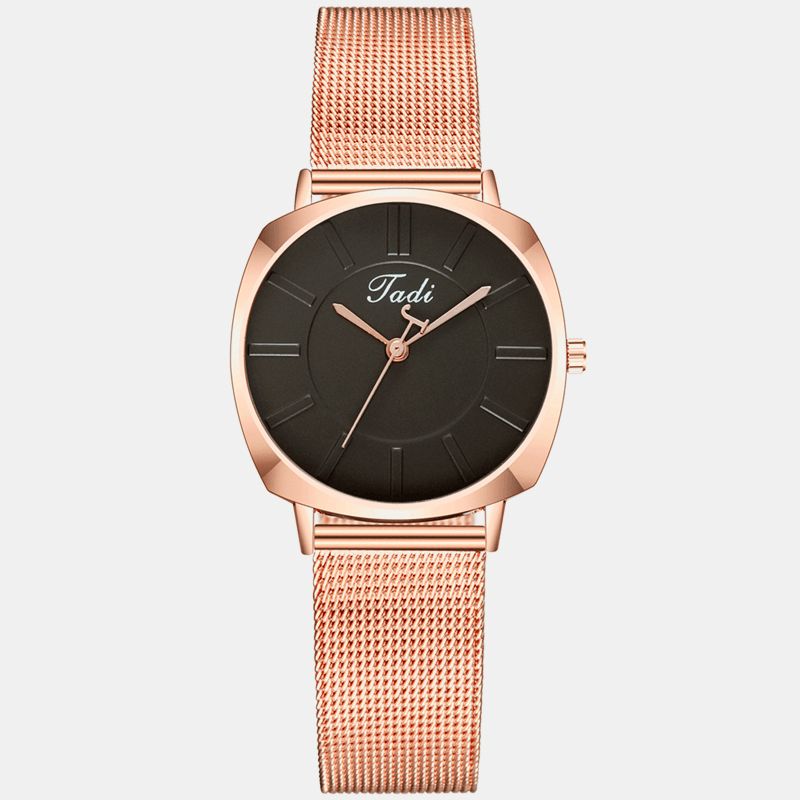 Montre-bracelet Simple Et Élégante Pour Femmes Montre-bracelet Entièrement En Alliage Étanche