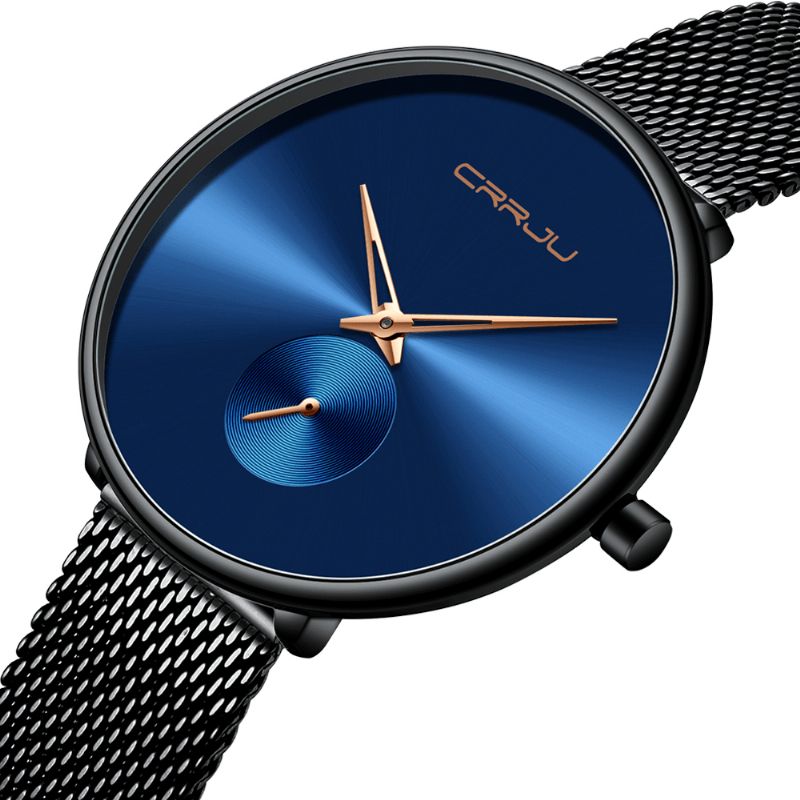 Montre À Quartz Pour Femme De Luxe À Cadran Simple Et Décontracté Avec Bracelet En Acier