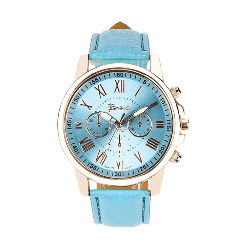 Otoky Jy9007 Mode Femmes Montre Lumière Luxe Casual Bracelet En Cuir Montre À Quartz