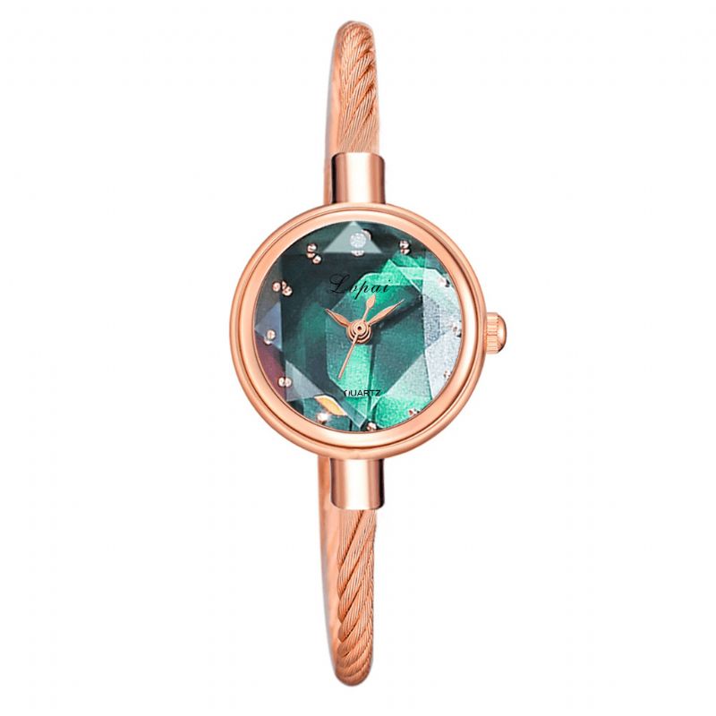 P1148 Montre-bracelet Pour Femme Colorée Éblouissante Montre À Quartz De Style Décontracté À Petit Cadran