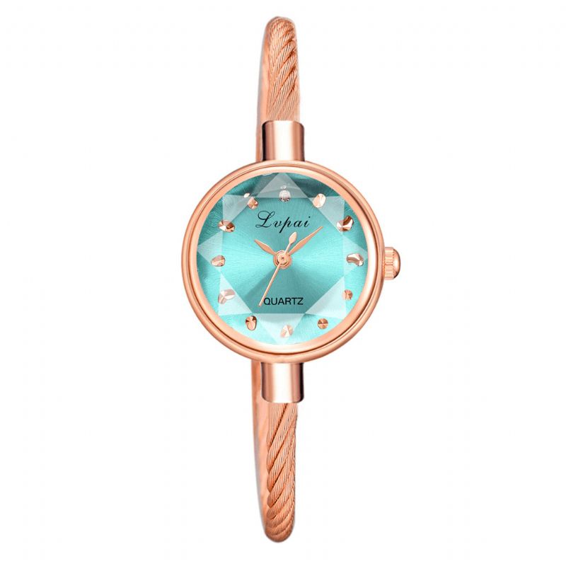 P1148 Montre-bracelet Pour Femme Colorée Éblouissante Montre À Quartz De Style Décontracté À Petit Cadran