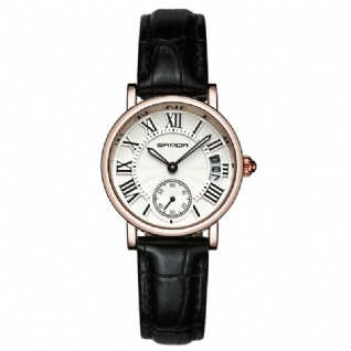 P206 Cuir Femmes Mode Style Dame Robe Montre À Quartz