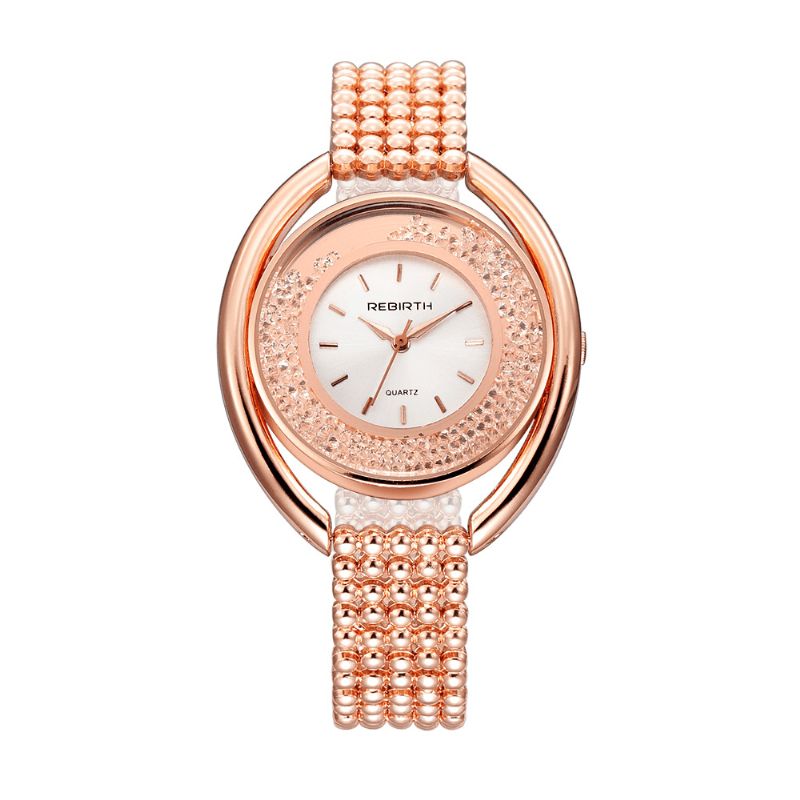 Rebirth Re079 Mode Femmes Quartz Montre Dames De Luxe Diamant Bracelet En Acier Bracelet Montre