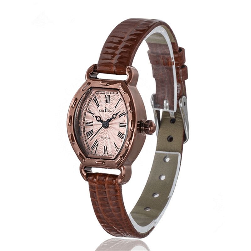 Rectangle Cadran Femmes Montre-bracelet Mode Casual Dames Montre À Quartz