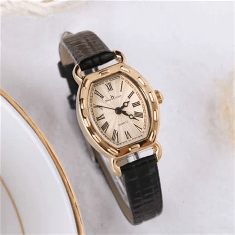 Rectangle Cadran Femmes Montre-bracelet Mode Casual Dames Montre À Quartz