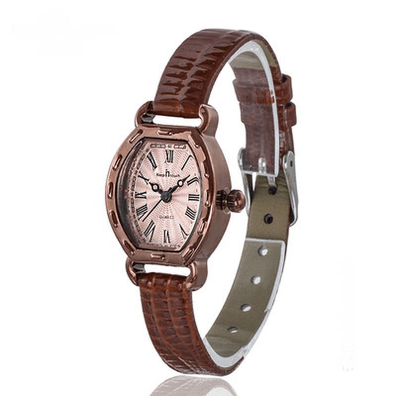 Rectangle Cadran Femmes Montre-bracelet Mode Casual Dames Montre À Quartz