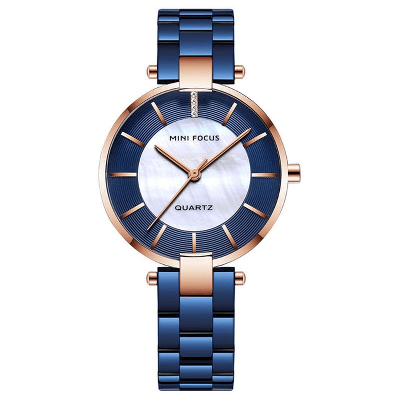 Robe Élégante Horloge Analogique Bracelet En Métal Mode Femmes Montre Montre À Quartz