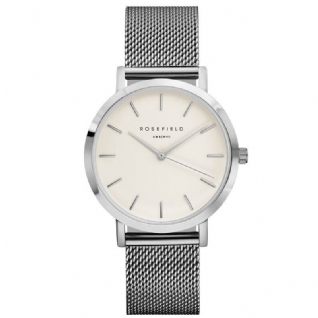 Rosefield 726 Montre À Quartz Décontractée Pour Femme Avec Bracelet En Acier Inoxydable