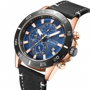 Ruimas 572 Sport Montre Pour Homme 3atm Étanche Chronographe Affichage De La Date Lumineuse Montre À Quartz