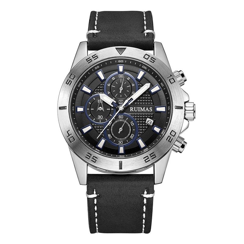 Ruimas 572 Sport Montre Pour Homme 3atm Étanche Chronographe Affichage De La Date Lumineuse Montre À Quartz