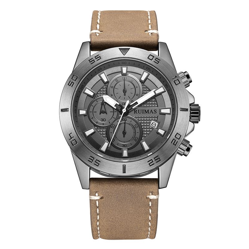 Ruimas 572 Sport Montre Pour Homme 3atm Étanche Chronographe Affichage De La Date Lumineuse Montre À Quartz