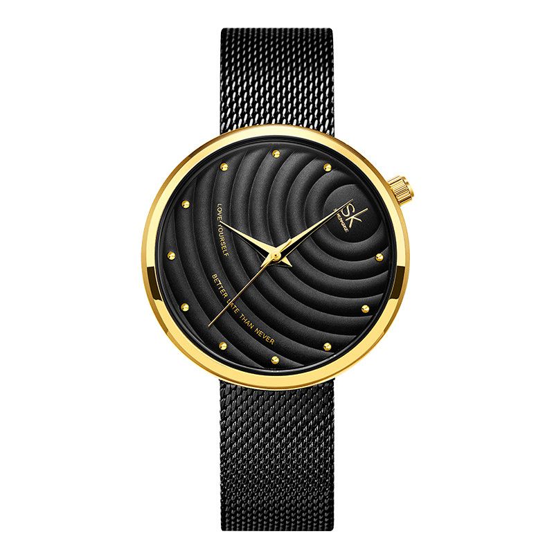 Sk K0138 Montre À Quartz Avec Bracelet En Acier Pour Femme