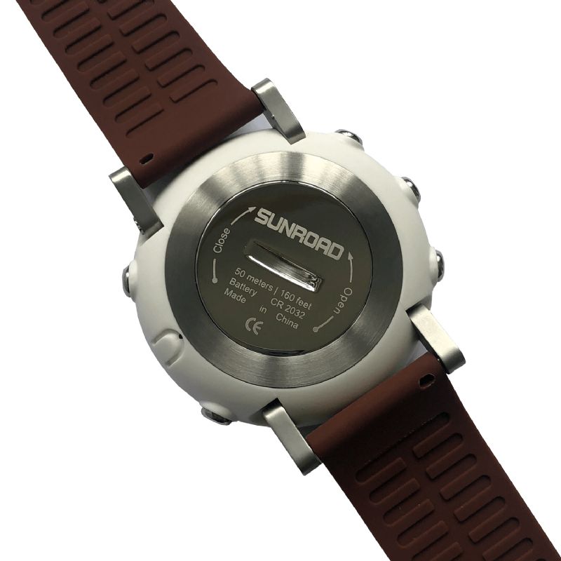 Sunroad Fr851 Multifonction El Rétro-éclairage Pression Atmosphérique Chronographe Boussole Prévisions Météo 5atm Étanche Extérieur Hommes Montre Numérique