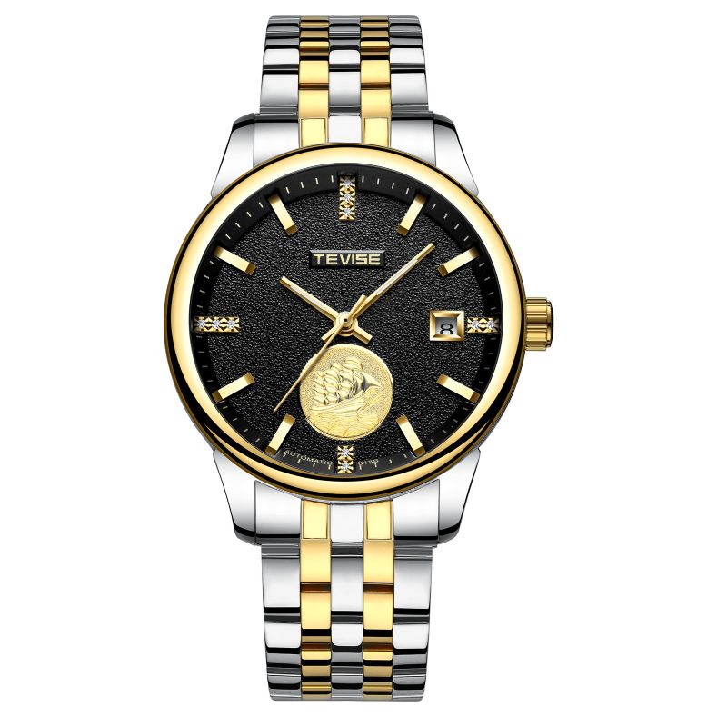 Tevise T818 Business Style Automatique Mécanique Montre Calendrier Lumineux Main Hommes Montre