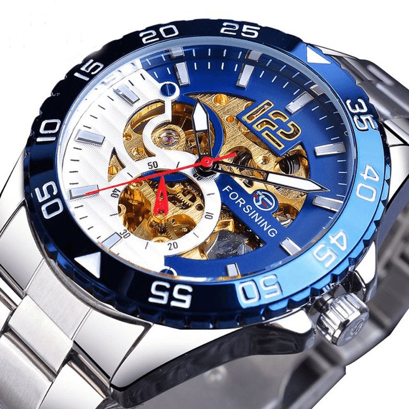 Tm366g Mode Hommes Montre Automatique Business Bracelet En Acier Inoxydable Montre Mécanique